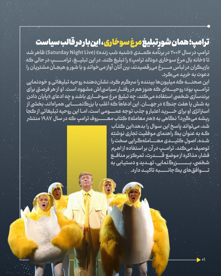 ترامپ؛ از تبلیغ مرغ سوخاری تا قمار بر امنیت جهان