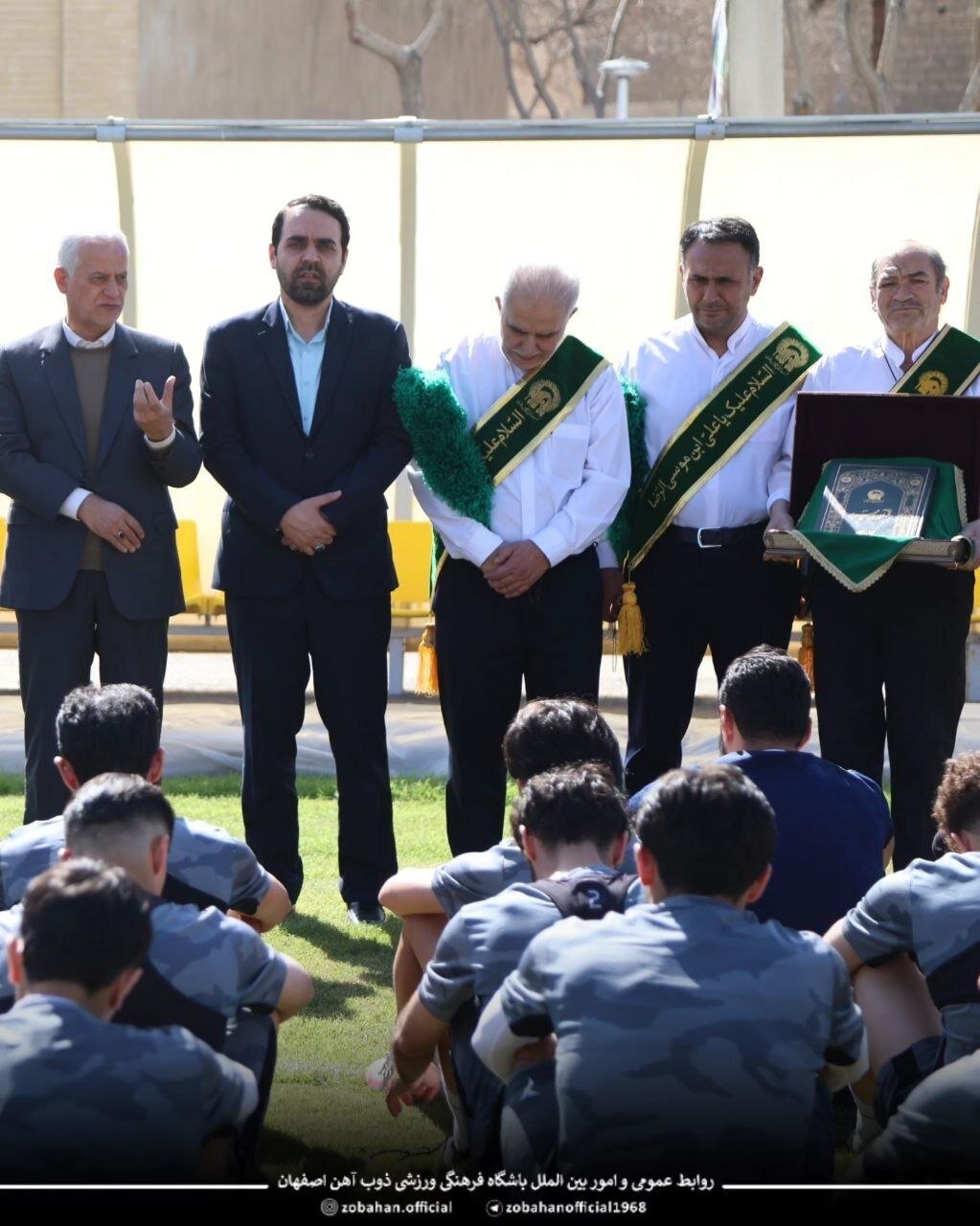 حضور شهردار و عضو شورای شهر اصفهان در اردوی تیم فوتبال ذوبآهن