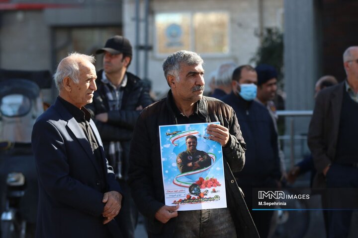 تشییع پیکر شهید سرتیپ دوم خلبان «مهدی فیروزمند» در تبریز