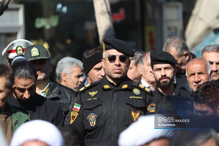 تشییع پیکر شهید سرتیپ دوم خلبان «مهدی فیروزمند» در تبریز