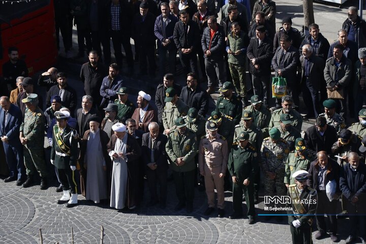 تشییع پیکر شهید سرتیپ دوم خلبان «مهدی فیروزمند» در تبریز