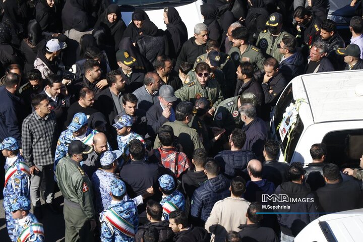 تشییع پیکر شهید سرتیپ دوم خلبان «مهدی فیروزمند» در تبریز