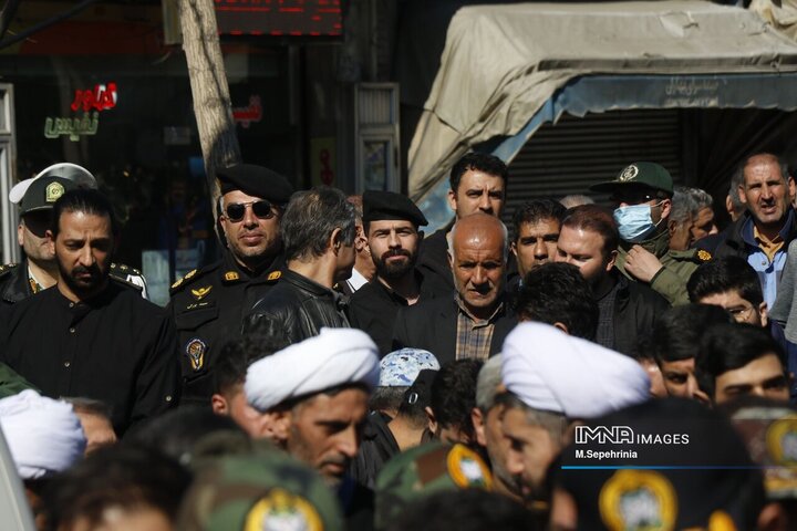 تشییع پیکر شهید سرتیپ دوم خلبان «مهدی فیروزمند» در تبریز