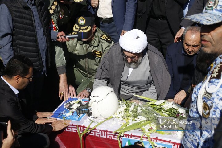 تشییع پیکر شهید سرتیپ دوم خلبان «مهدی فیروزمند» در تبریز