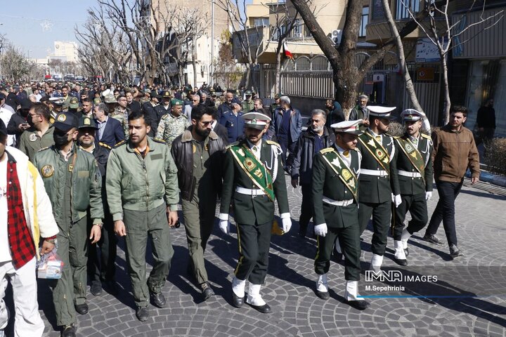 تشییع پیکر شهید سرتیپ دوم خلبان «مهدی فیروزمند» در تبریز