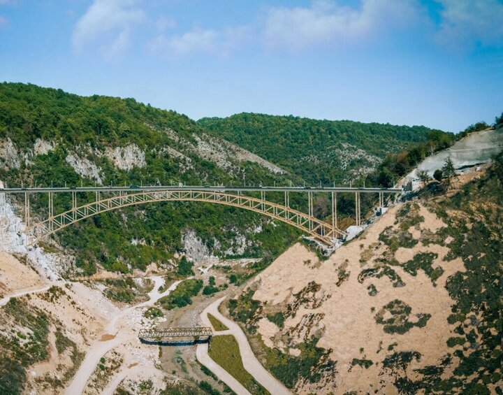 بزرگترین پل زیرقوسی شمال کشور چگونه ساخته شد؟