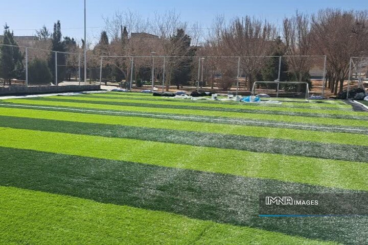 زمین ورزشی ۸۰۰ مترمربعی محله امین‌آباد با اعتبار ۱۵ میلیارد ریال بهره‌برداری شد