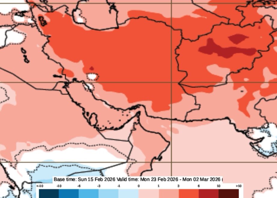 پیش بینی دمای هوا و بارندگی در ایران تا پایان اسفند ۱۴۰۴ | آخرین نقشه های هواشناسی کشور