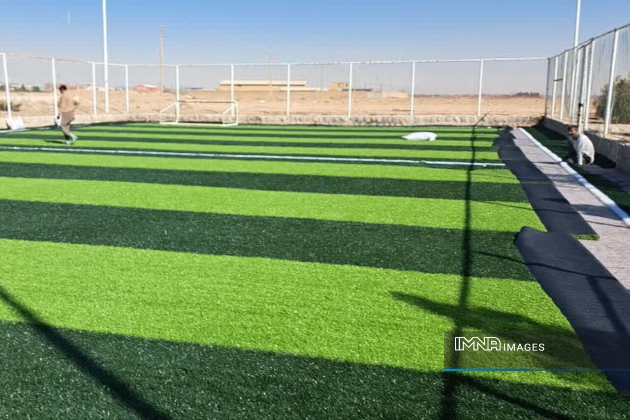 زمین ورزشی ۸۰۰ مترمربعی محله امین‌آباد با اعتبار ۱۵ میلیارد ریال بهره‌برداری شد