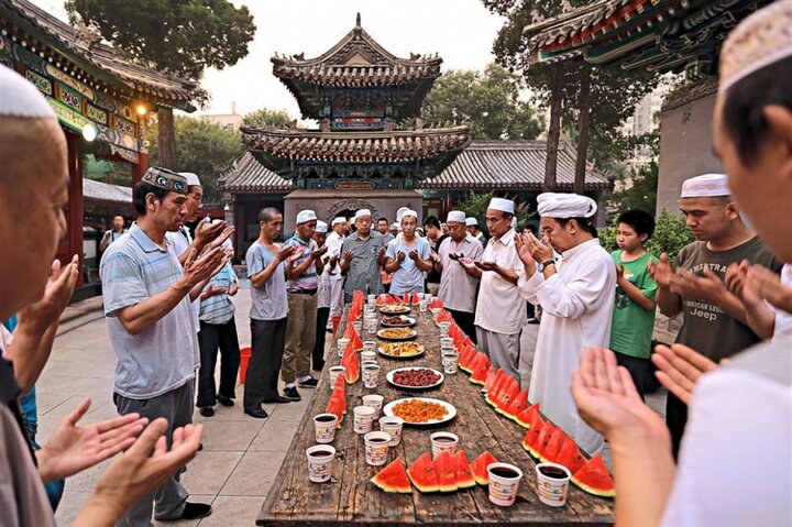 رمضان چینی با طعم نودل و چای شیرین