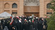 تجمع دانشجویان دانشگاه الزهرا در حمایت از آرمان‌های انقلاب