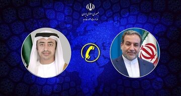Araghchi, UAE Counterpart Discuss Regional Developments, Iran-US Talks