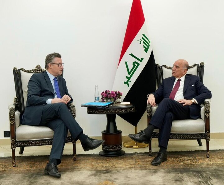 گفتگوی وزیر خارجه عراق با مقام آلمانی درباره تحولات منطقه و مذاکرات ایران و آمریکا