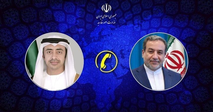 Araghchi, UAE Counterpart Discuss Regional Developments, Iran-US Talks