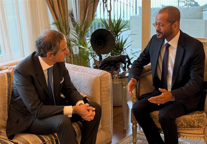 تبادل نظر وزیر خارجه عمان با گروسی درباره مذاکرات ایران و آمریکا