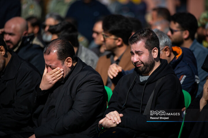 مراسم تشییع شهدای سقوط بالگرد هوانیروز