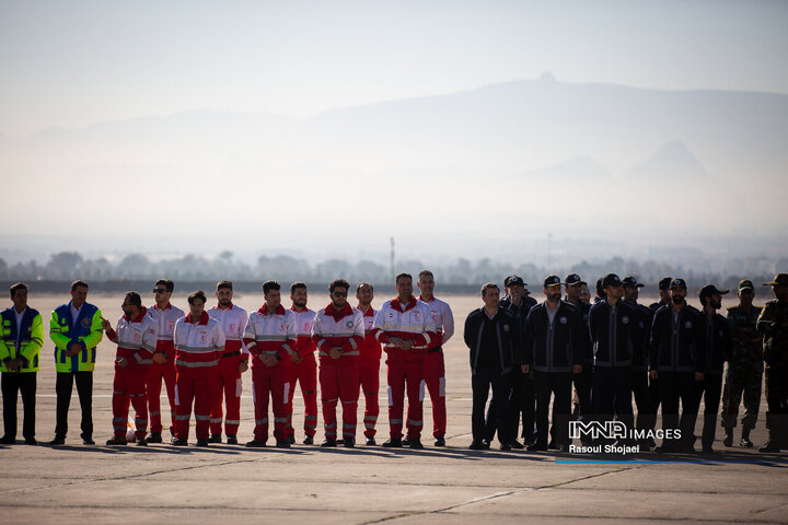 مراسم تشییع شهدای سقوط بالگرد هوانیروز