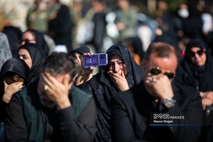 مراسم تشییع شهدای سقوط بالگرد هوانیروز