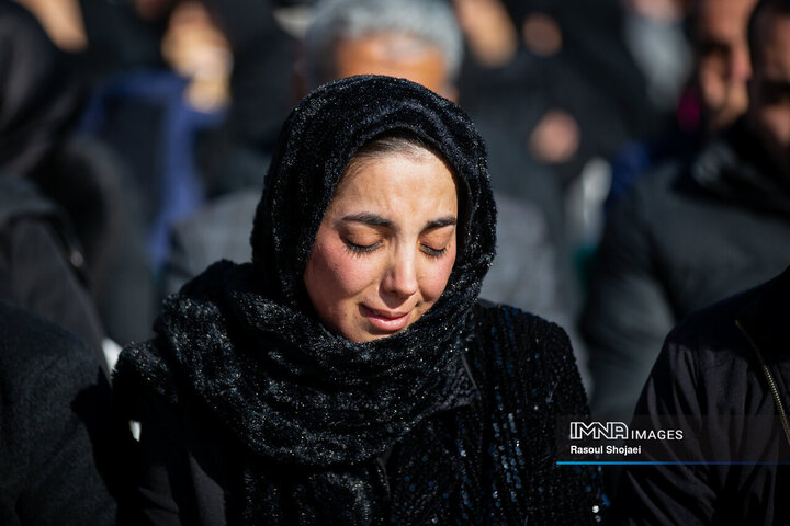 مراسم تشییع شهدای سقوط بالگرد هوانیروز