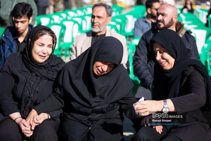 مراسم تشییع شهدای سقوط بالگرد هوانیروز