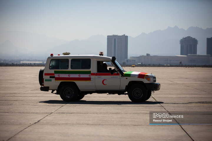 مراسم تشییع شهدای سقوط بالگرد هوانیروز