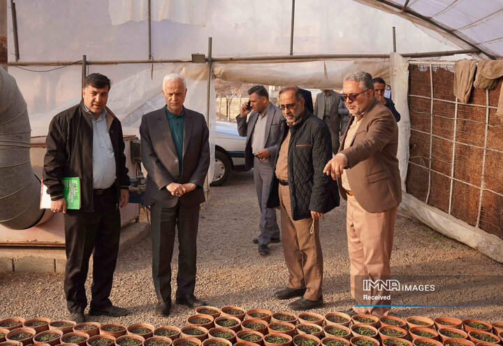 بازدید شهردار از گلخانه سازمان پارک‌ها و فضای سبز شهرداری