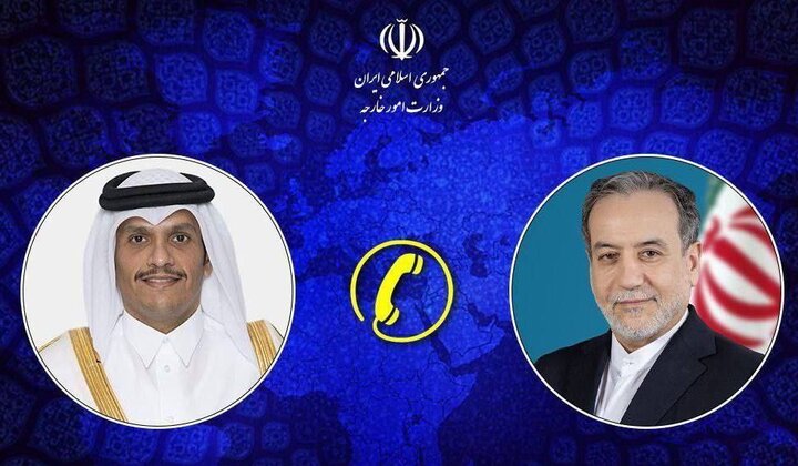 گفت‌وگوی تلفنی وزیر امور خارجه با نخست‌وزیر و وزیر امور خارجه قطر