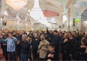 فیلم| مراسم سوگواری رهبر شهید انقلاب در حرم شاهچراغ (ع)