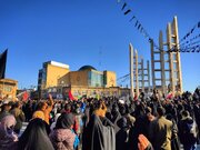 عزاداری زنجانی‌ها به مناسبت شهادت رهبر معظم انقلاب اسلامی