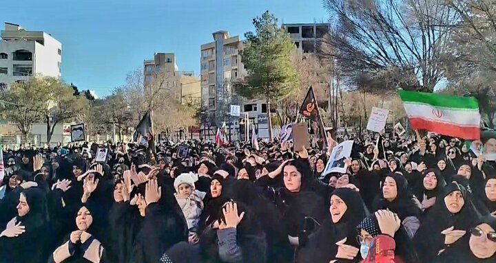 فیلم| خروش بجنورد در عزاداری شهید آیت‌الله خامنه‌ای
