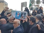 فیلم| تشیبع پیکر شهید مهدی عباسی در شهرکرد