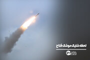 لحظه شلیک موشک فتاح