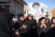 فیلم| برگزاری آیین سنتی «چمری زنی» در عزای رهبر معظم انقلاب