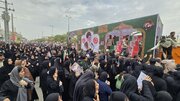 تشییع باشکوه ۲۱ شهید لامرد با حضور پرشور مردم جنوب فارس