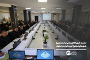 نشست خبری اطلاع‌رسانی مراسم تشییع شهدای تجاوز اخیر به ایران در اصفهان