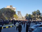 حمله دشمنان متجاوز به ساختمانی در شهر قم
