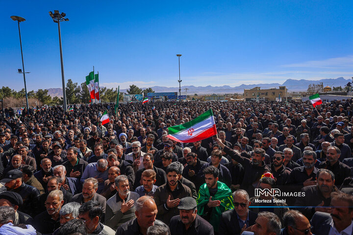 تشییع شهدای تجاوز امریکایی صهیونی در شهرضا