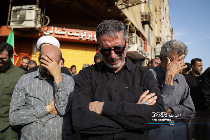 تشییع پیکر ۲ شهید اقتدار در اهواز