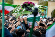 تشییع پیکر مطهر شهید اقتدار عباس مبینی در اراک