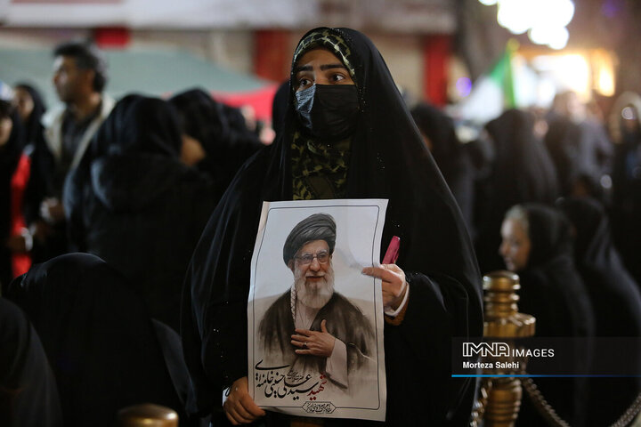 آیین وداع با سردار شهید حسن فروغی در مبارکه