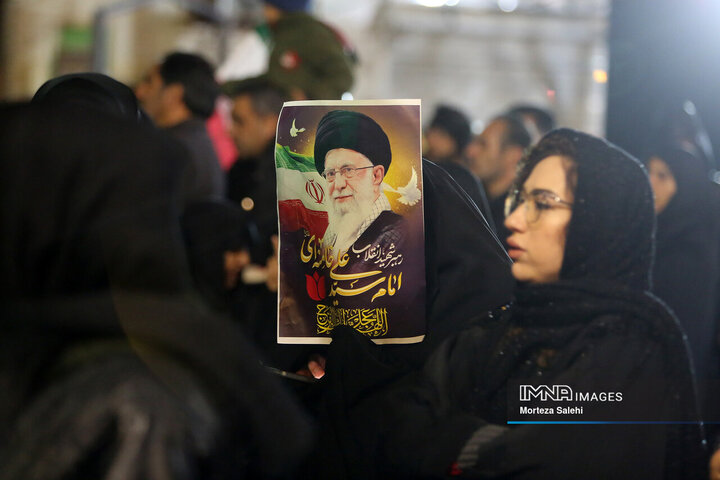 آیین وداع با سردار شهید حسن فروغی در مبارکه