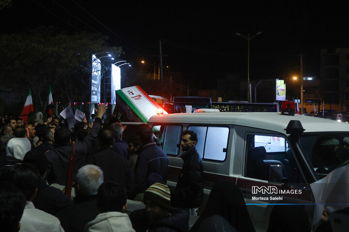 آیین وداع با سردار شهید حسن فروغی در مبارکه
