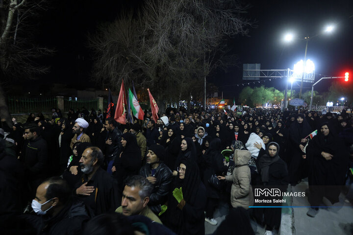 آیین وداع با سردار شهید حسن فروغی در مبارکه