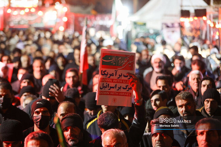 آیین وداع با سردار شهید حسن فروغی در مبارکه