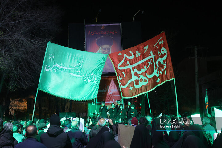 آیین وداع با سردار شهید حسن فروغی در مبارکه