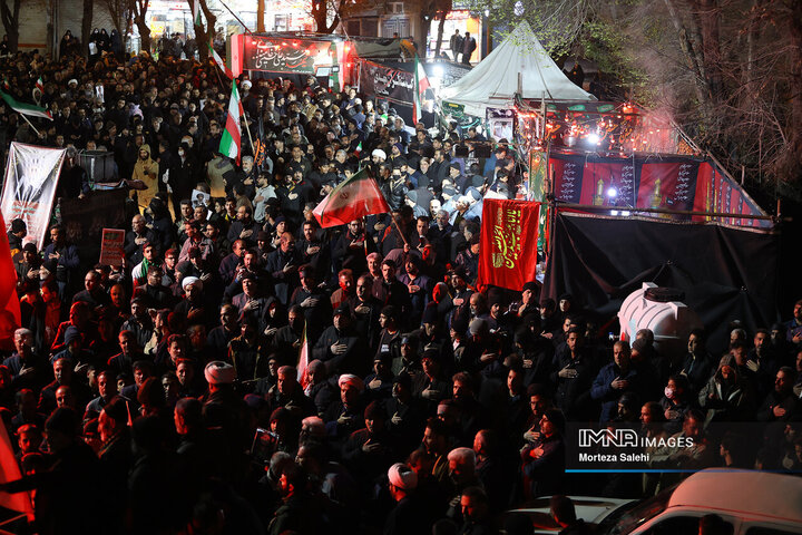 آیین وداع با سردار شهید حسن فروغی در مبارکه