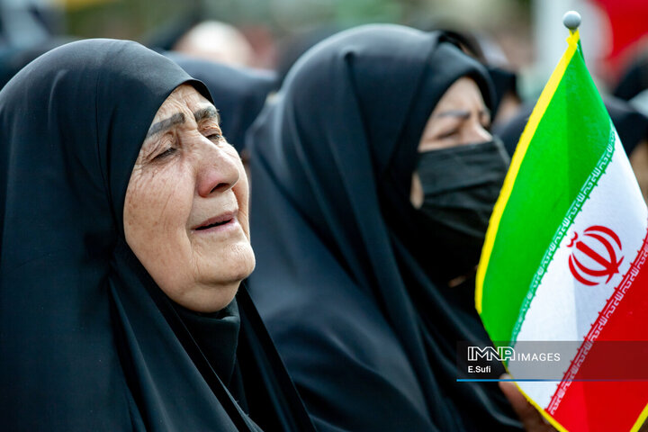 تشییع پیکر مطهر شهید اقتدار در اراک