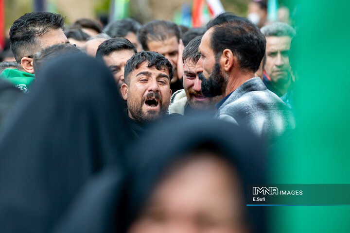 تشییع پیکر مطهر شهید اقتدار در اراک