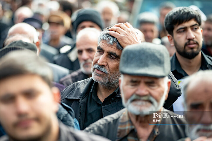 تشییع پیکر مطهر شهید اقتدار در اراک