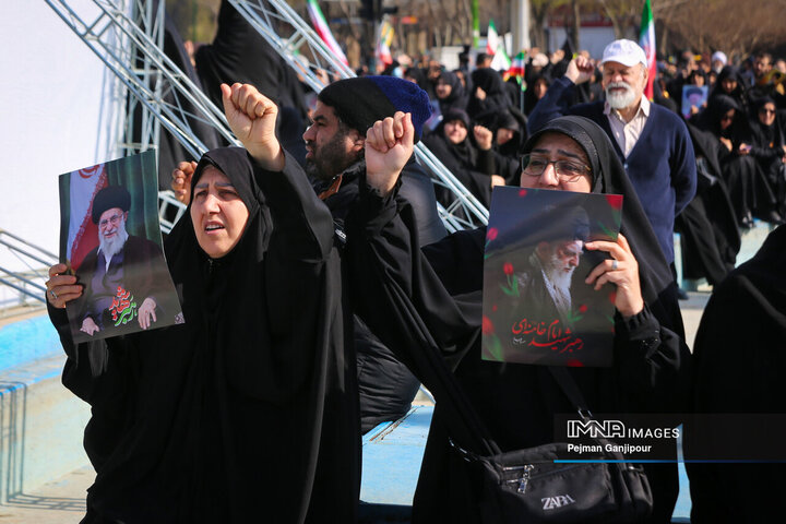 تشییع شهدای جنگ آمریکایی-صهیونی در اصفهان